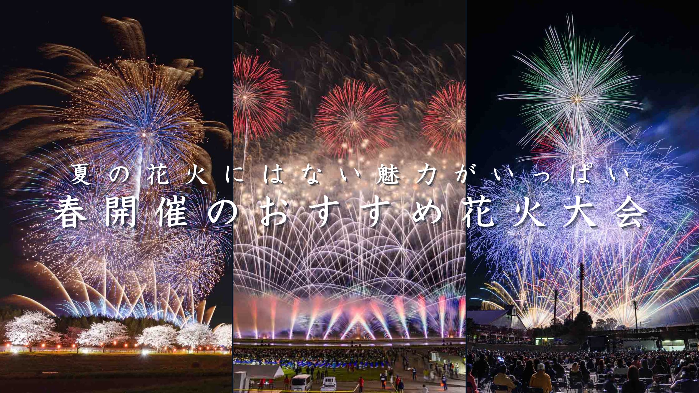 桜とのコラボも！春(3月、4月、5月)のおすすめ花火大会3選【2025年版】